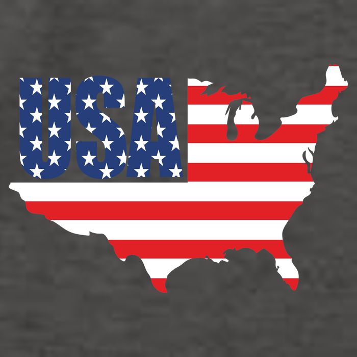 USA American US Flag Map Patriotic Vector Backpack