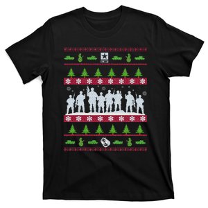 U.S A.R.M.Y Ugly Christmas Sweater Military T-Shirt