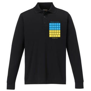 Ukrainian Alphabet Performance Long Sleeve Polo