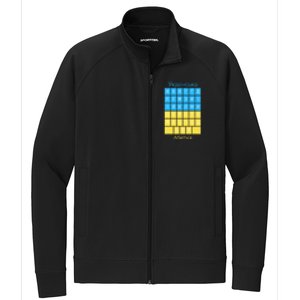 Ukrainian Alphabet Stretch Full-Zip Cadet Jacket