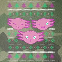 Ultimate Axolotl Ugly Christmas Legacy Tie Dye Trucker Hat