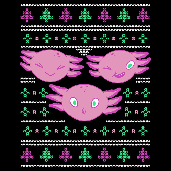 Ultimate Axolotl Ugly Christmas Impact Tech Backpack