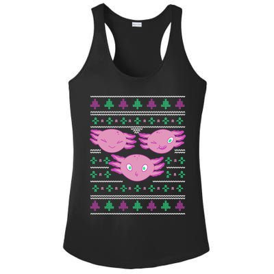 Ultimate Axolotl Ugly Christmas Ladies PosiCharge Competitor Racerback Tank
