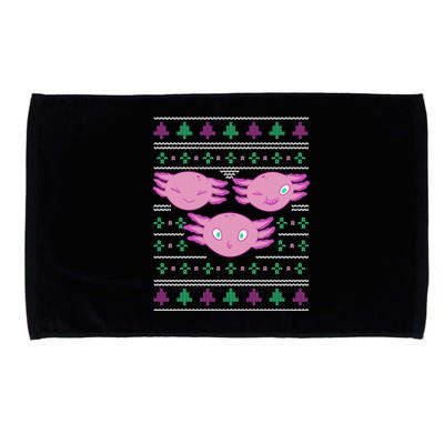 Ultimate Axolotl Ugly Christmas Microfiber Hand Towel