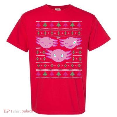 Ultimate Axolotl Ugly Christmas Garment-Dyed Heavyweight T-Shirt