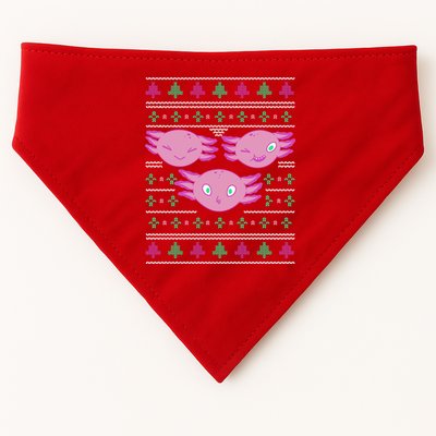 Ultimate Axolotl Ugly Christmas USA-Made Doggie Bandana