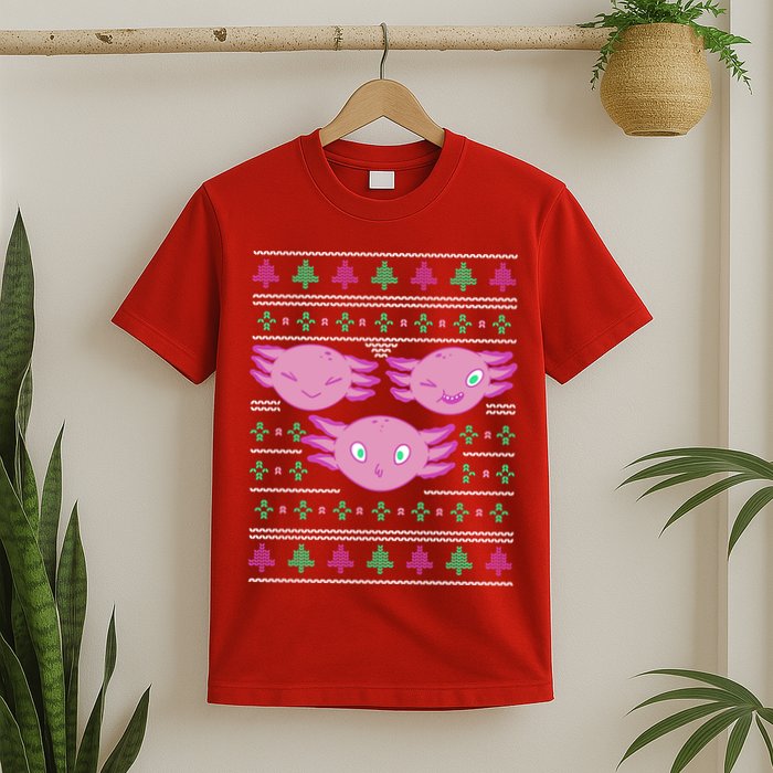 Ultimate Axolotl Ugly Christmas T-Shirt