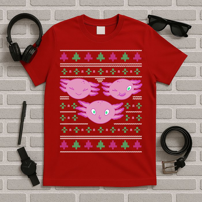 Ultimate Axolotl Ugly Christmas T-Shirt