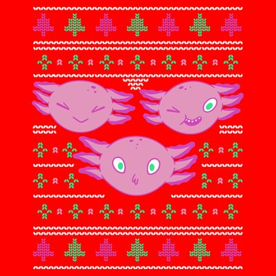 Ultimate Axolotl Ugly Christmas T-Shirt