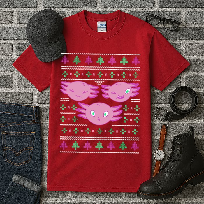 Ultimate Axolotl Ugly Christmas Tall T-Shirt