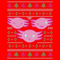 Ultimate Axolotl Ugly Christmas Button