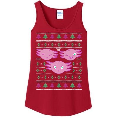 Ultimate Axolotl Ugly Christmas Ladies Essential Tank