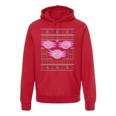 Ultimate Axolotl Ugly Christmas Premium Hoodie