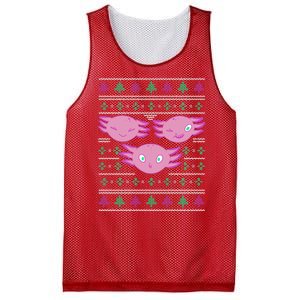 Ultimate Axolotl Ugly Christmas Mesh Reversible Basketball Jersey Tank