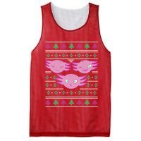 Ultimate Axolotl Ugly Christmas Mesh Reversible Basketball Jersey Tank