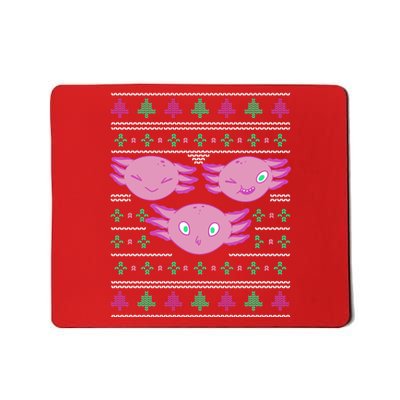 Ultimate Axolotl Ugly Christmas Mousepad