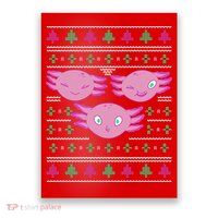 Ultimate Axolotl Ugly Christmas Poster