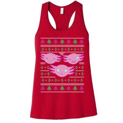 Ultimate Axolotl Ugly Christmas Womens Tank Top