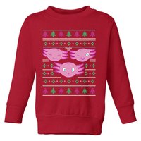 Ultimate Axolotl Ugly Christmas Toddler Sweatshirt