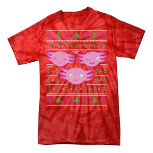 Ultimate Axolotl Ugly Christmas Tie-Dye T-Shirt