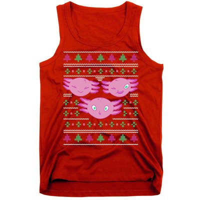 Ultimate Axolotl Ugly Christmas Tank Top
