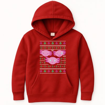 Ultimate Axolotl Ugly Christmas Kids Hoodie