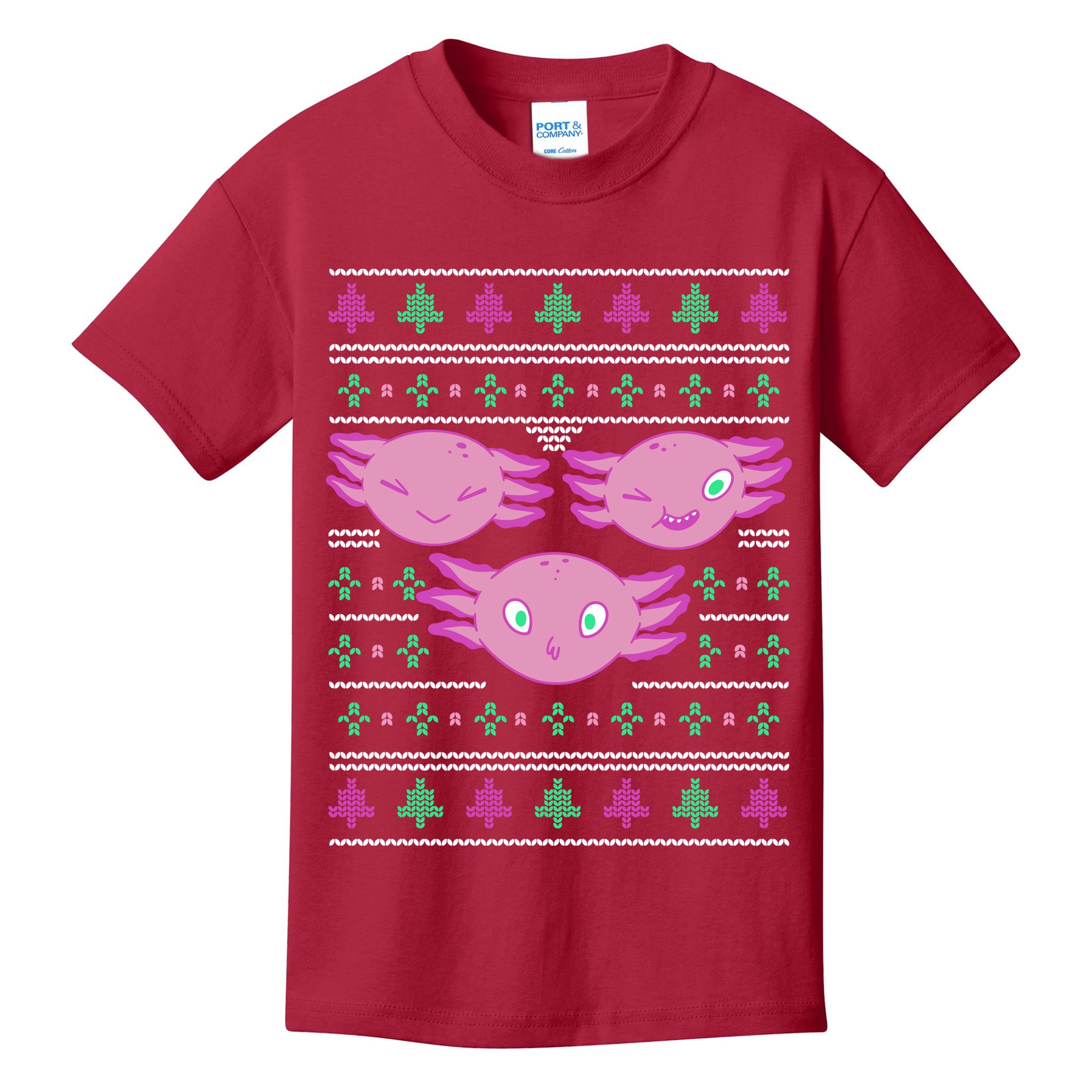 Ultimate Axolotl Ugly Christmas Kids T-Shirt