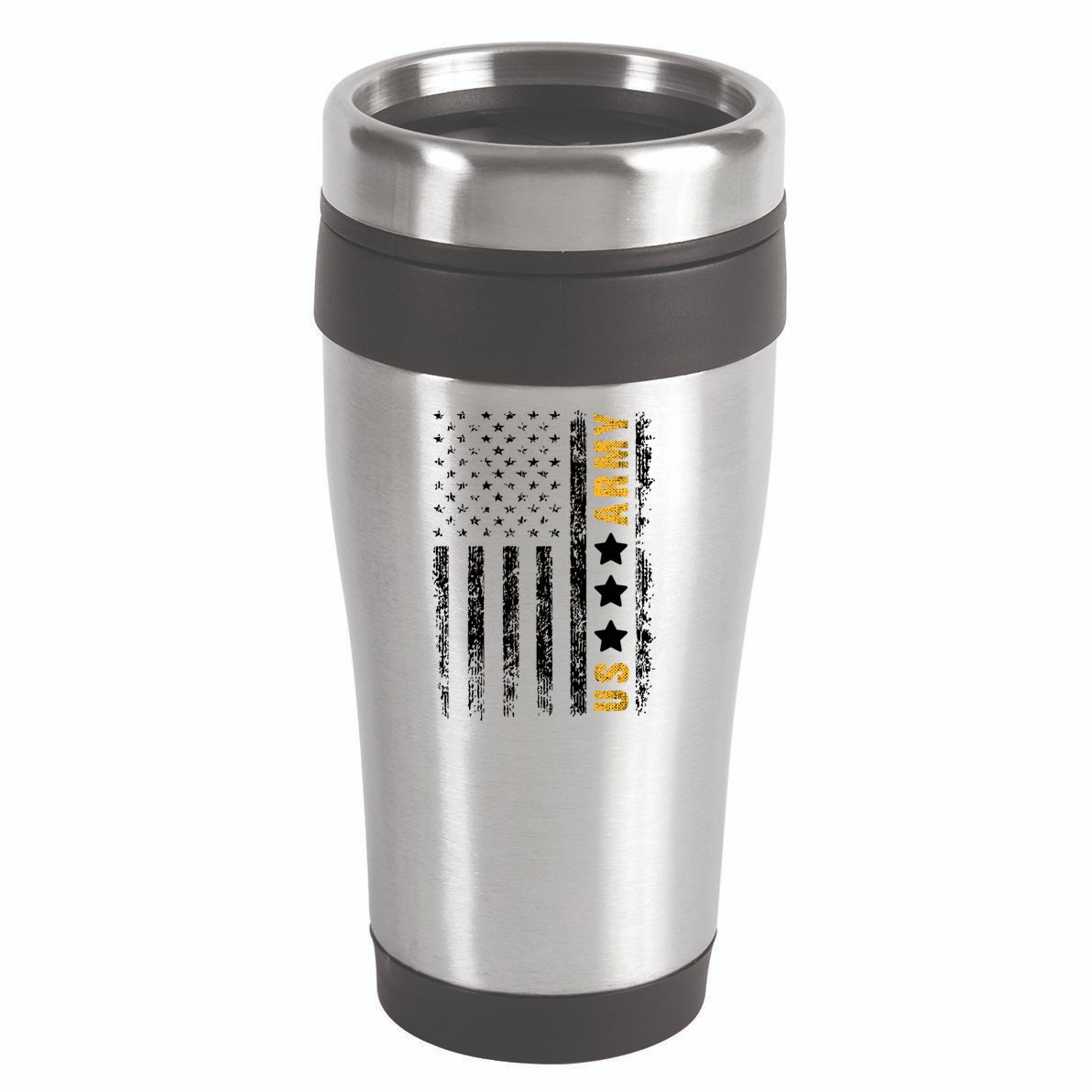 US Army Usa Grunge Flag Army 16oz Travel Tumbler