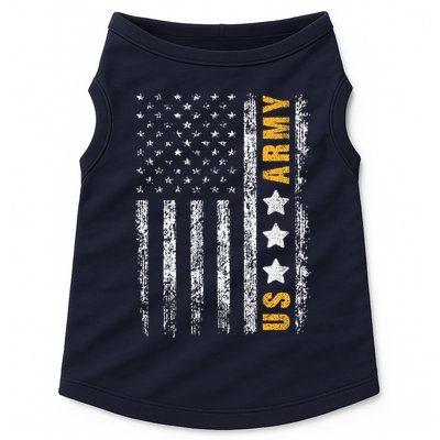 US Army Usa Grunge Flag Army Doggie Tank