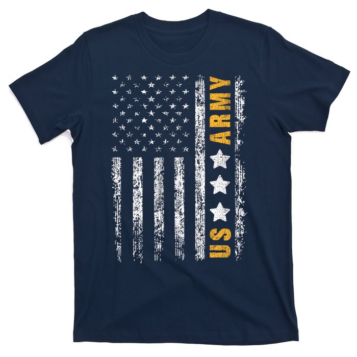 US Army Usa Grunge Flag Army T-Shirt