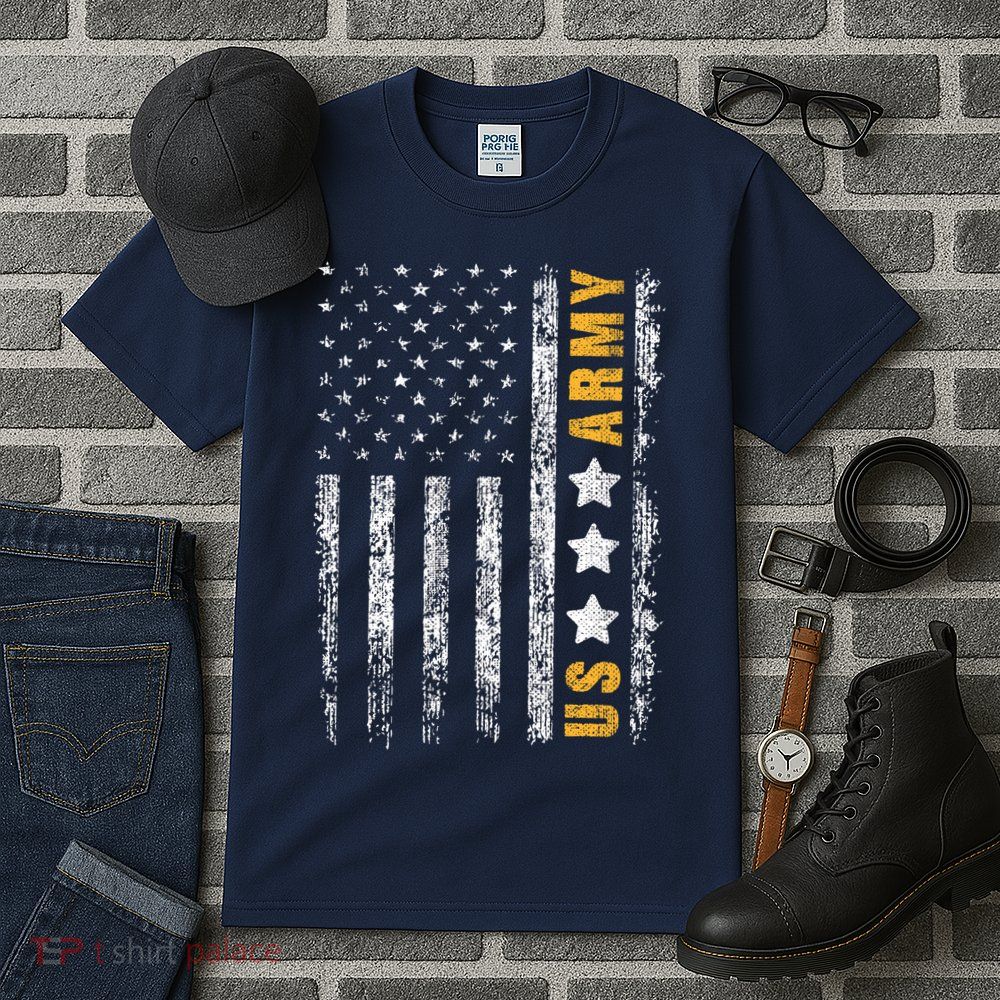 US Army Usa Grunge Flag Army Tall T-Shirt