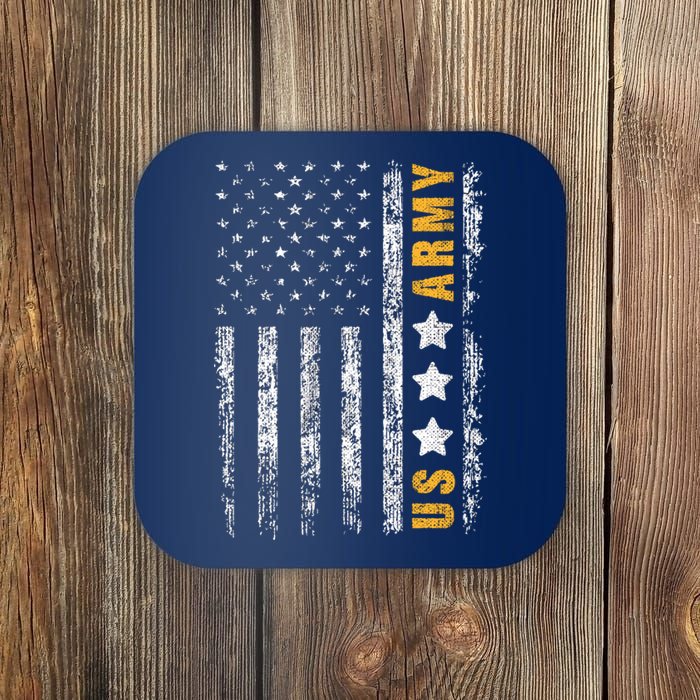 US Army Usa Grunge Flag Army Coaster