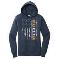 US Army Usa Grunge Flag Army Women's Pullover Hoodie