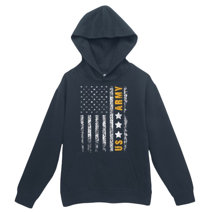 US Army Usa Grunge Flag Army Urban Pullover Hoodie