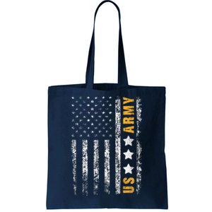 US Army Usa Grunge Flag Army Tote Bag