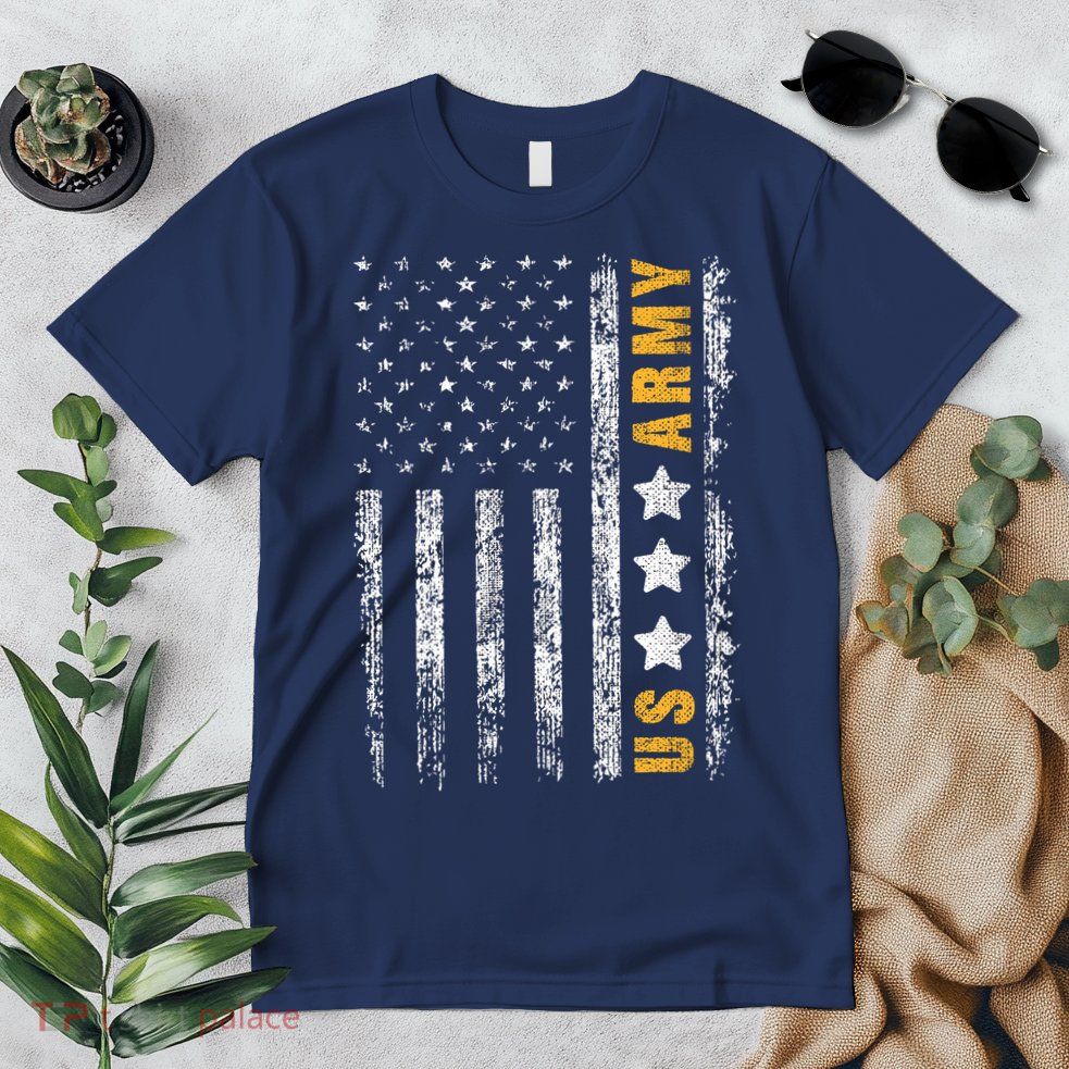 US Army Usa Grunge Flag Army Premium T-Shirt