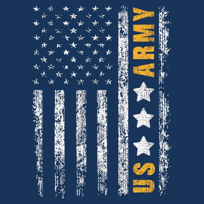 US Army Usa Grunge Flag Army Sustainable Knit Beanie