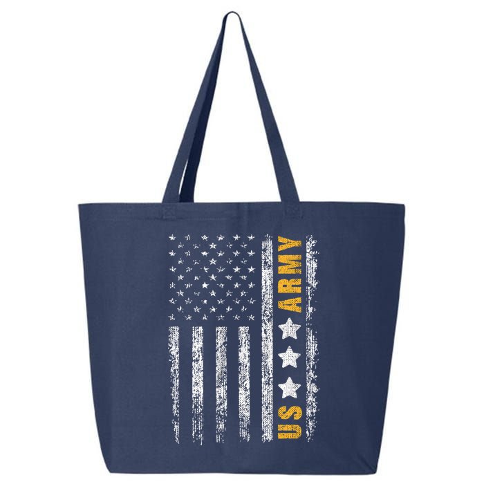 US Army Usa Grunge Flag Army 25L Jumbo Tote