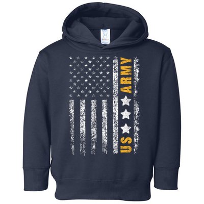 US Army Usa Grunge Flag Army Toddler Hoodie