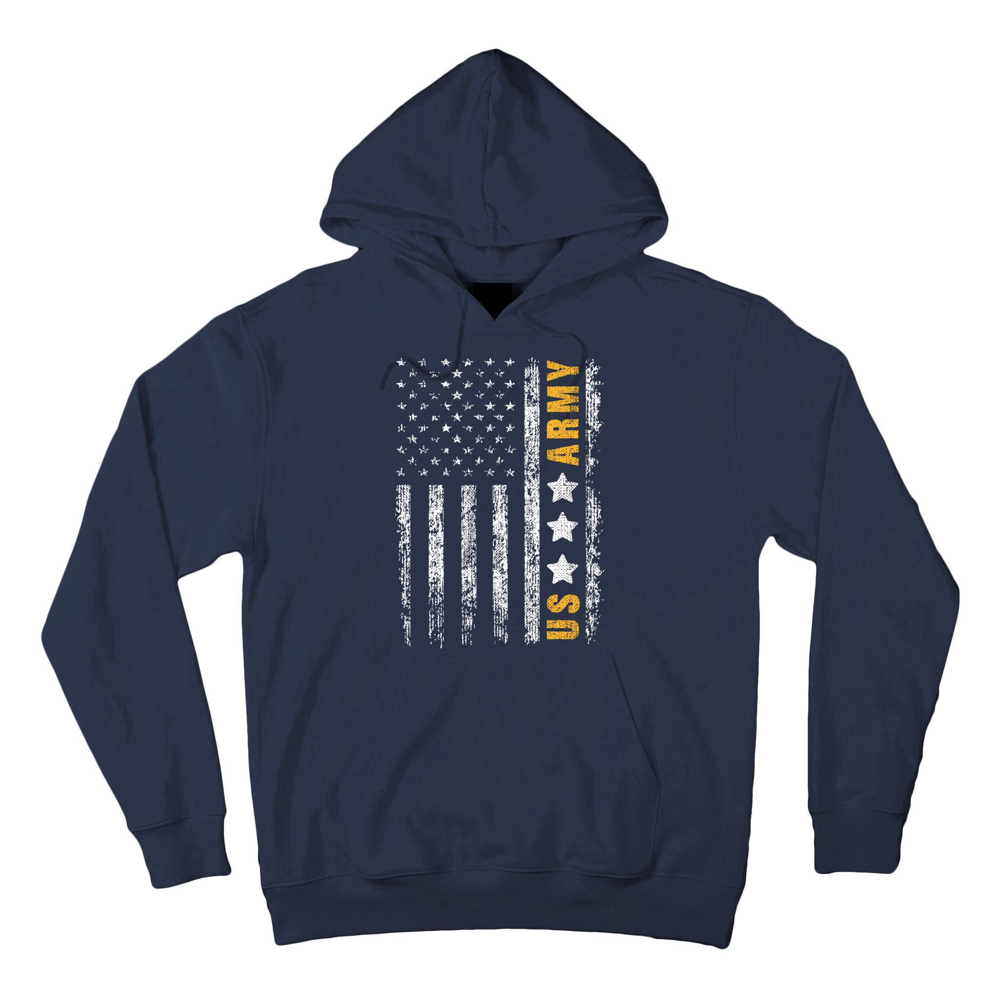 US Army Usa Grunge Flag Army Tall Hoodie
