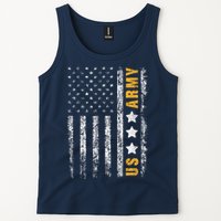 US Army Usa Grunge Flag Army Tank Top