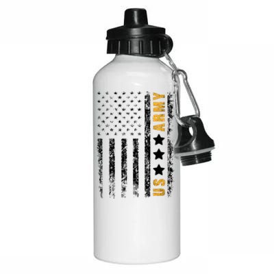 US Army Usa Grunge Flag Army Aluminum Water Bottle 