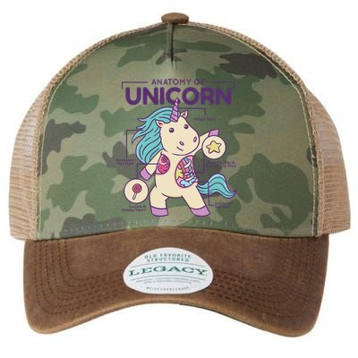 Unicorn Anatomy Legacy Tie Dye Trucker Hat
