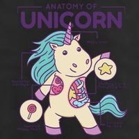 Unicorn Anatomy Garment-Dyed Heavyweight T-Shirt