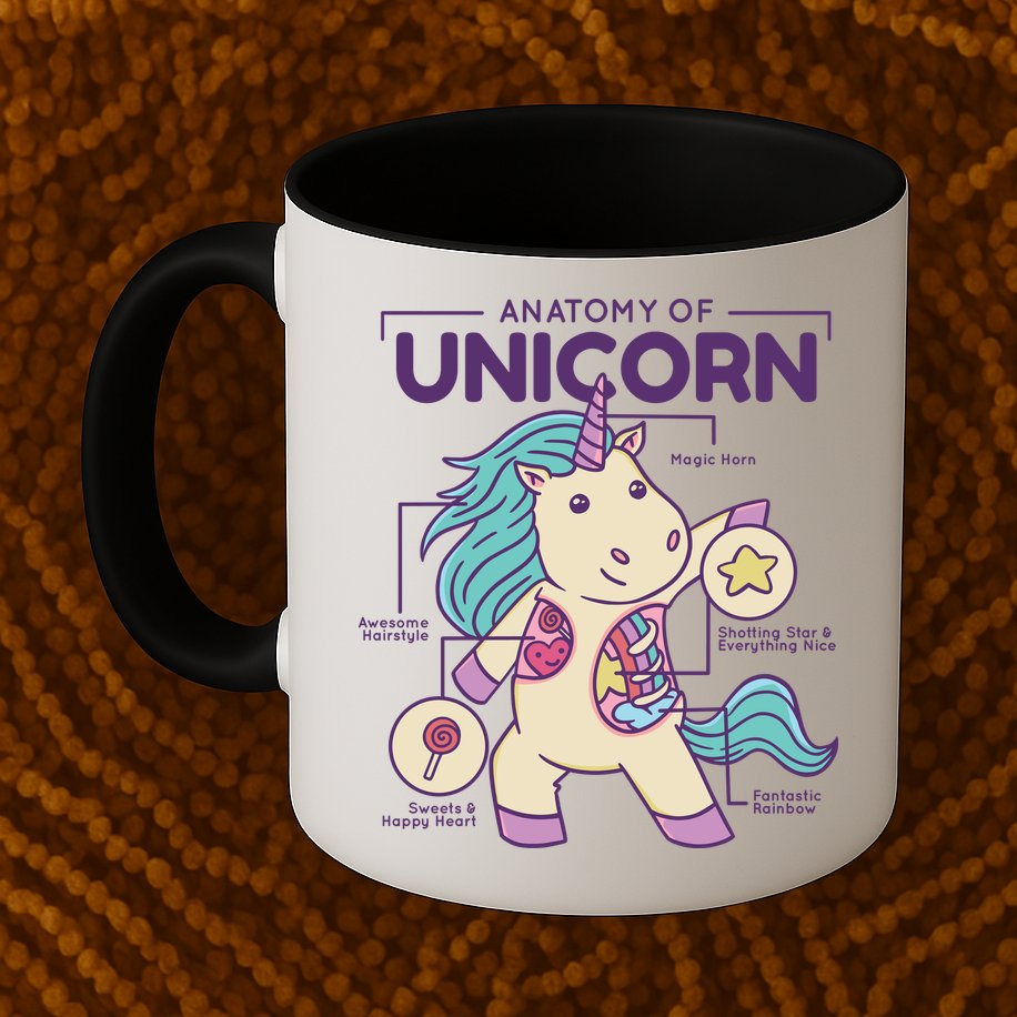 Unicorn Anatomy Mug