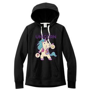 Unicorn Anatomy Women's Fleece Hoodie