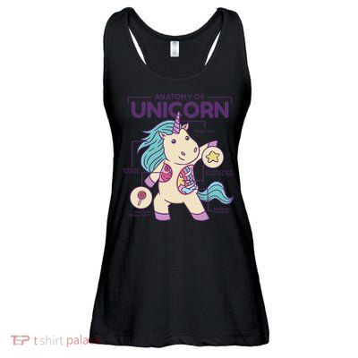 Unicorn Anatomy Ladies Essential Flowy Tank