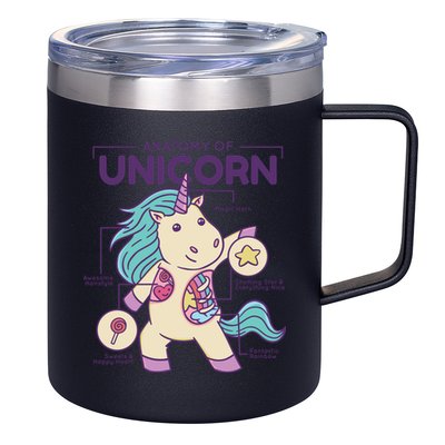 Unicorn Anatomy 12oz Stainless Steel Coffee Mug