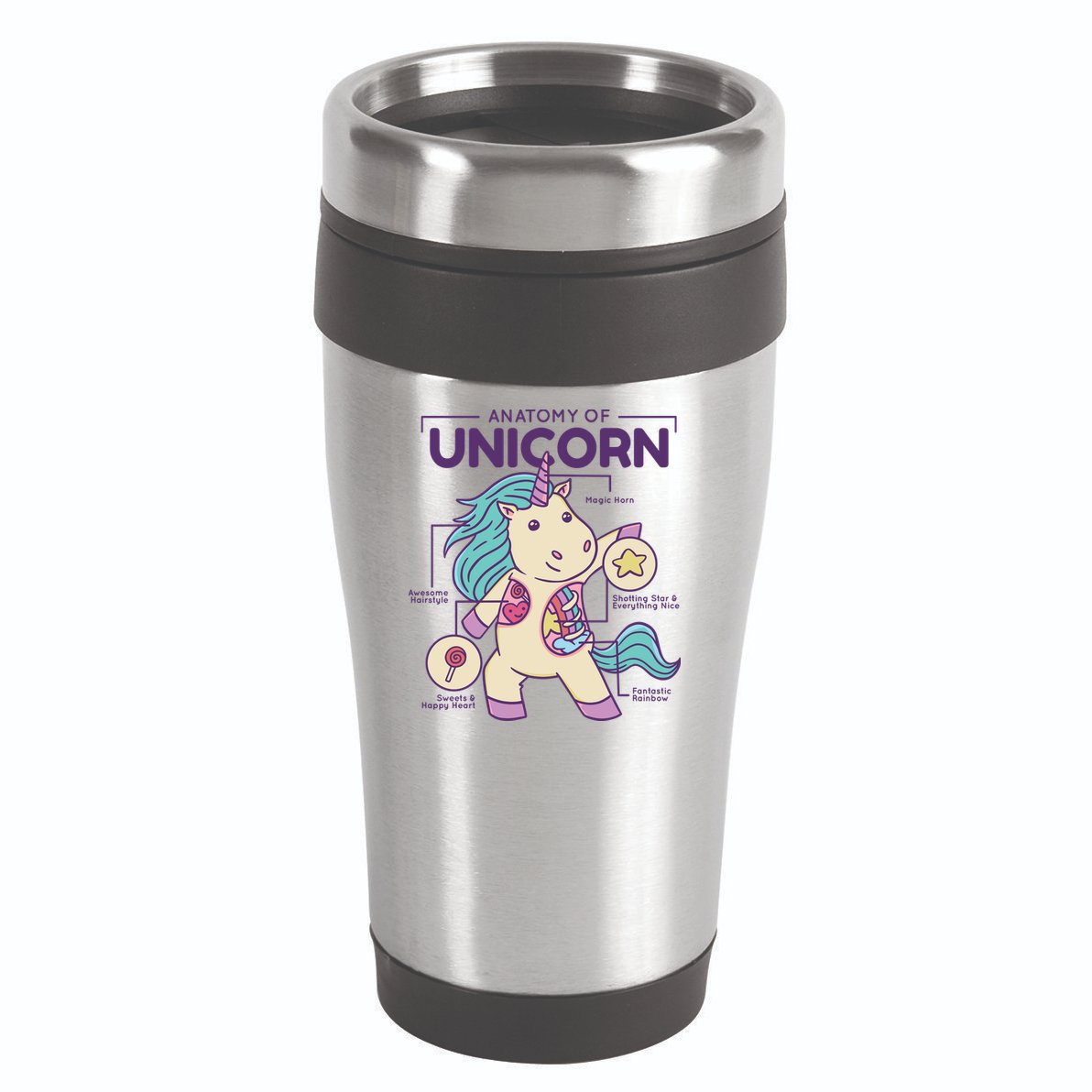 Unicorn Anatomy 16oz Travel Tumbler