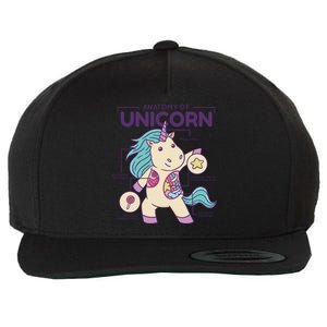 Unicorn Anatomy Wool Snapback Cap